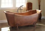 Claw Foot Tub In Bathroom Mariel Eight Sided Hammered Copper Clawfoot Tub Bathroom