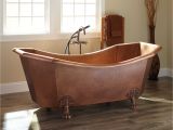 Claw Foot Tub In Bathroom Mariel Eight Sided Hammered Copper Clawfoot Tub Bathroom