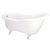 Clawfoot Bathtub 60 60" X 37 25" Clawfoot Slipper Bathtub
