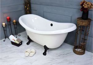 Clawfoot Bathtub 67 67" Clawfoot Double Slipper Bathtub – American Bath Factory