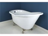 Clawfoot Bathtub Accessories Aqua Eden 60 Inch Cast Iron Slipper Clawfoot Tub with Feet No Faucet