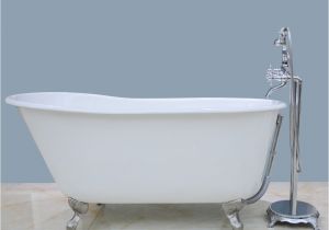 Clawfoot Bathtub Accessories Kingston Brass Aqua Eden 53 Cast Iron Slipper Clawfoot Bath Tub