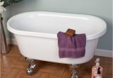 Clawfoot Bathtub Baby 36" Ella Double Ended Acrylic Mini Clawfoot Tub with
