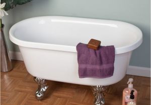 Clawfoot Bathtub Baby 36" Ella Double Ended Acrylic Mini Clawfoot Tub with
