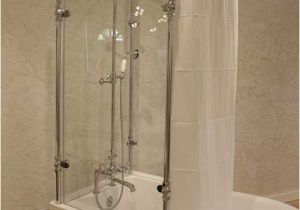 Clawfoot Bathtub Box Acrylic Clawfoot Tub with Glass Shower Enclosure