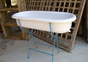 Clawfoot Bathtub Display Antique Baby Bathtub so Many Places to Use these