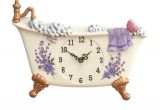 Clawfoot Bathtub Display Lavender Claw Foot Style Bathtub Decorative Wall Clock