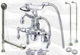 Clawfoot Bathtub Drain Chrome Clawfoot Tub Faucet Kit with Drain & Supplies