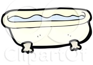 Clawfoot Bathtub Drawing Cartoon Of A Full Clawfoot Bath Tub Royalty Free Vector