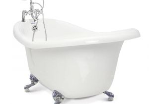 Clawfoot Bathtub Faucet Lowes American Bath Factory Chelsea 60 In Acrylic Slipper