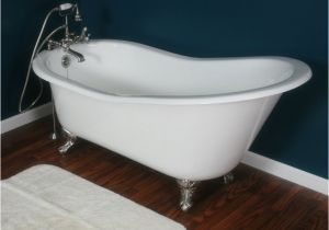 Clawfoot Bathtub Feet 61" Cast Iron Slipper Tub W Ball & Claw Feet