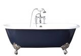 Clawfoot Bathtub for Sale Near Me 5 1 2 Double Ended Clawfoot Tub with Navy Exterior
