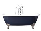 Clawfoot Bathtub for Sale Near Me 5 1 2 Double Ended Clawfoot Tub with Navy Exterior