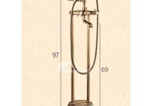 Clawfoot Bathtub Gold Antique Brass Floor Standing Clawfoot Bathtub Faucet Black