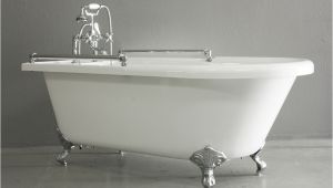 Clawfoot Bathtub Height 59" towel Bar Classic Clawfoot Tub and Faucet Pack