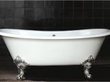 Clawfoot Bathtub Large 71" Cast Iron Double Ended Slipper Clawfoot Tub W Imperial