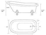 Clawfoot Bathtub Length Great Home Inspiration for Restoria Ambassador Classic