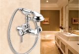 Clawfoot Bathtub Materials Modern Clawfoot Tub Faucet Silver Chrome Carved Single Handle