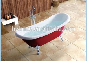 Clawfoot Bathtub Materials Petitive Prices Acrylic Material Clawfoot Red Bathtub