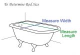 Clawfoot Bathtub Measurements Diy Shower Curtain Rod for Claw Tub