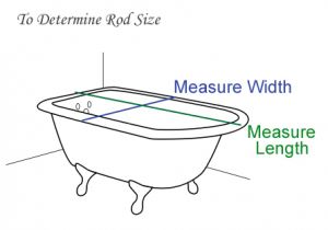 Clawfoot Bathtub Measurements Diy Shower Curtain Rod for Claw Tub