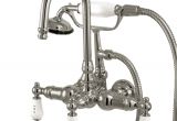 Clawfoot Bathtub Parts Gooseneck Wall Mount Clawfoot Tub Faucet with Hand Shower