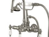 Clawfoot Bathtub Parts Gooseneck Wall Mount Clawfoot Tub Faucet with Hand Shower