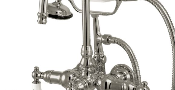 Clawfoot Bathtub Parts Gooseneck Wall Mount Clawfoot Tub Faucet with Hand Shower