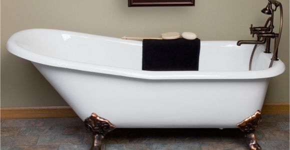 Clawfoot Bathtub to Buy 66" Goodwin Cast Iron Slipper Clawfoot Tub