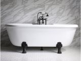 Clawfoot Bathtub with Jets Empress Em75n 75" Hydromassage Water and Air Jetted Double