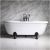 Clawfoot Bathtub with Jets Empress Em75n 75" Hydromassage Water and Air Jetted Double
