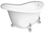 Clawfoot Bathtub with Jets Jetted Clawfoot Slipper Tub Champagne Churchill 6