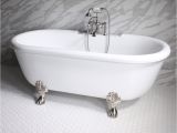 Clawfoot Bathtub with Jets Ss75w 75" Sansiro Water Jetted Double Ended Clawfoot Tub
