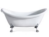 Clawfoot Bathtub Worth Eviva Stella 67 In White Acrylic Clawfoot Bathtub