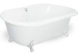 Clawfoot Bathtubs with Jets Dual Ended Clawfoot with Jets Champagne Melinda 60"