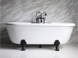 Clawfoot Jacuzzi Bathtubs 75" Heated Air Jetted Double Ended Clawfoot Tub