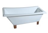 Clawfoot Jetted Bathtub Aqua Eden Modern 5 6 Ft Acrylic Slipper Clawfoot Non
