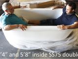 Clawfoot Jetted Bathtubs Empress Em75n 75" Hydromassage Water and Air Jetted Double