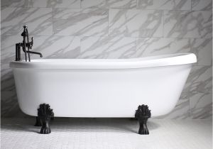 Clawfoot Tub Accessories Empress Em67n 67" Hydromassage Water and Air Jetted Single