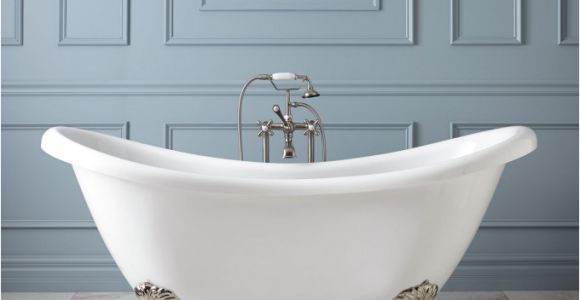 Clawfoot Tub Acnl 69" Candace Acrylic Clawfoot Tub Imperial Feet Bathroom
