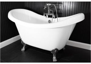 Clawfoot Tub Acnl Spa Collection 59 Inch Double Slipper Clawfoot Tub and