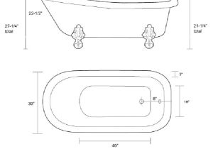 Clawfoot Tub Dimensions Clawfoot Tub Dimensions Freestanding Bathtubs Bathtub