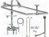 Clawfoot Tub Drain Kit Chrome Clawfoot Tub Faucet Add A Shower Kit W Drain