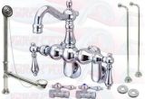 Clawfoot Tub Drain Kit Chrome Clawfoot Tub Faucet Kit with Drain & Supplies