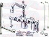 Clawfoot Tub Drain Kit Chrome Clawfoot Tub Faucet Kit with Drain & Supplies