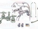 Clawfoot Tub Drain Kit Polished Chrome Clawfoot Tub Faucet Package Kit with Drain