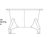 Clawfoot Tub Drawing Autocad Drawing Free Standing Bathtub Front View Dwg