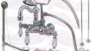 Clawfoot Tub Faucet Kit Kingston Brass Cck1010t1 Chrome Clawfoot Tub Faucet Kit