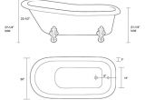 Clawfoot Tub Measurements Great Home Inspiration for Restoria Ambassador Classic