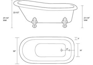 Clawfoot Tub Measurements Great Home Inspiration for Restoria Ambassador Classic